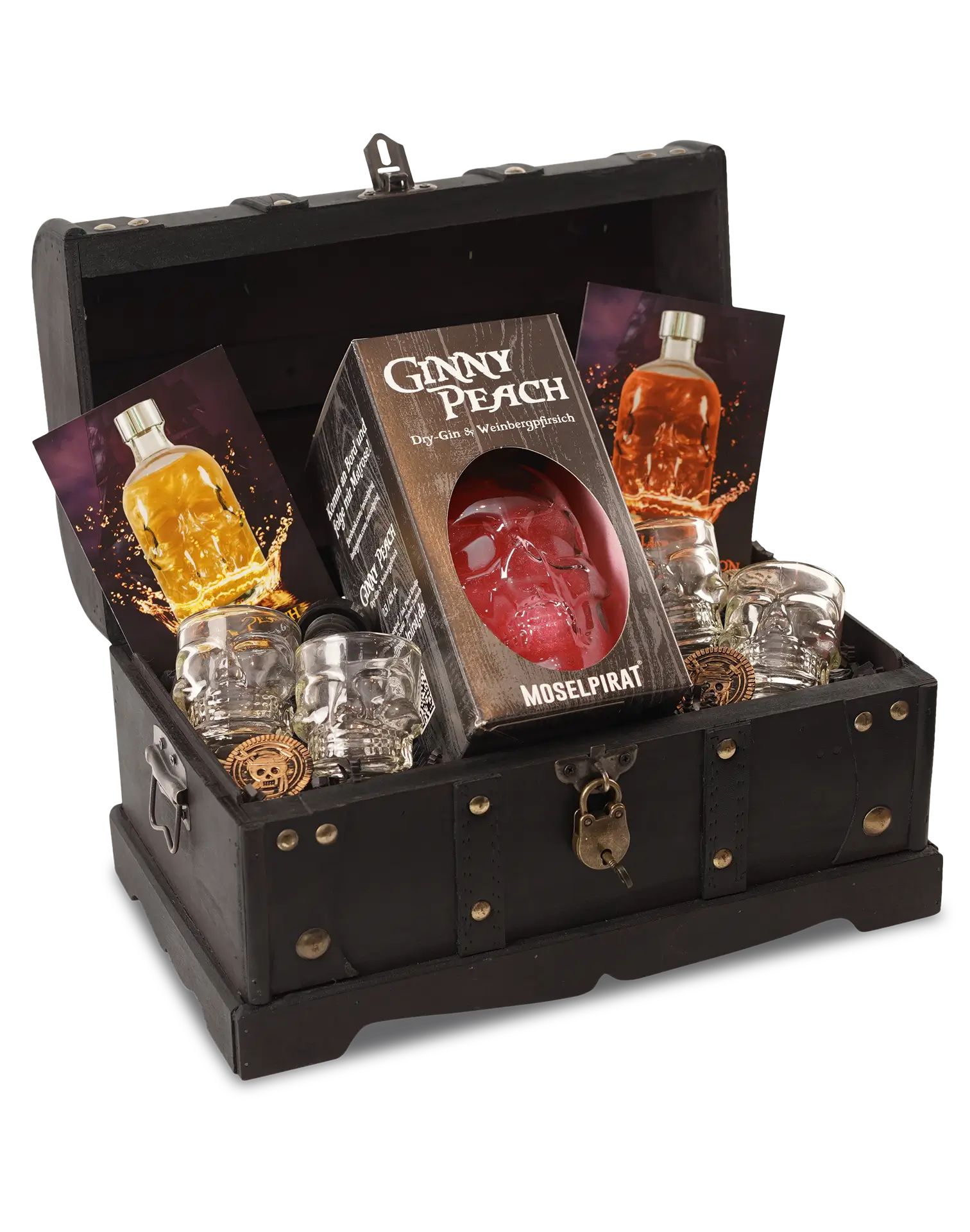 Truhe mit Ginny Peach 0,5L