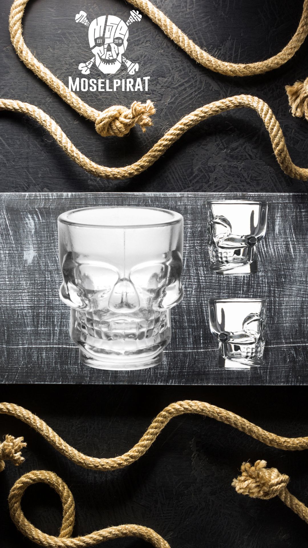 Totenkopf Shotglas 0,05L