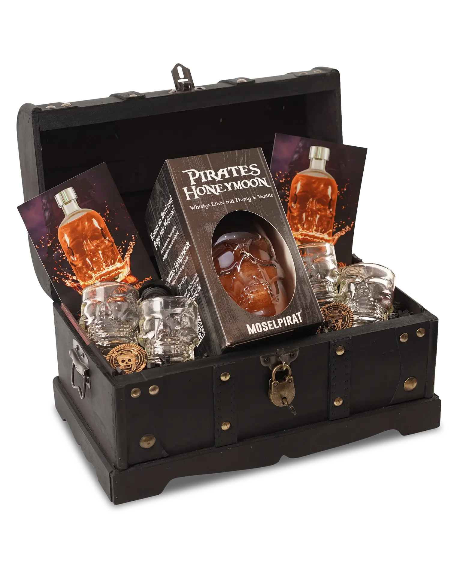 Truhe mit Pirates Honeymoon 0,5L