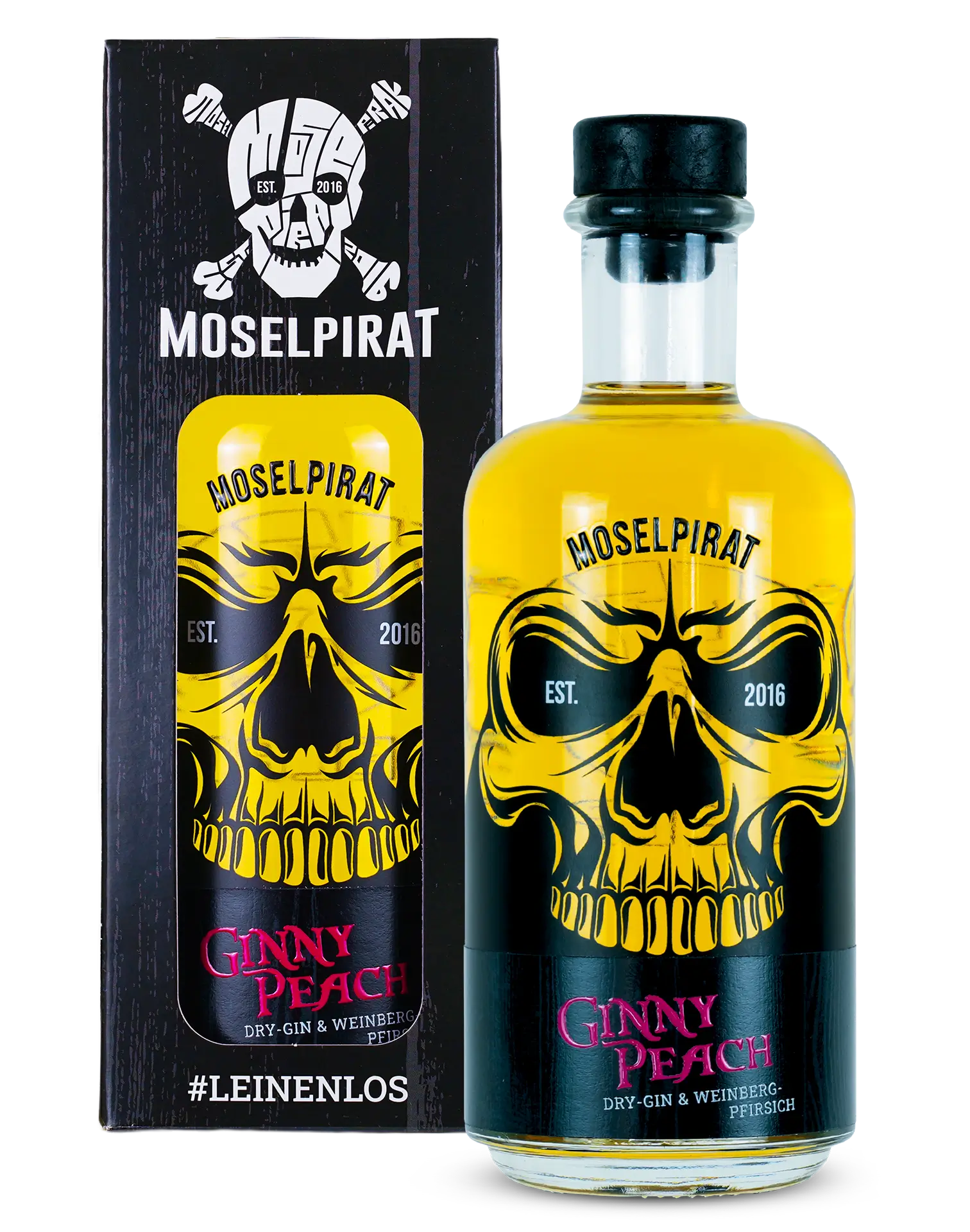 Ginny Peach Dry Gin & Weinbergpfirsich | 0,5 Liter